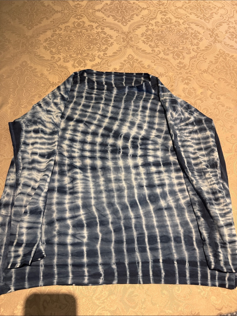 Lululemon Tie-Dye 3/4 Long Sleeve- Blue